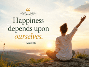 happiness depends upon ourselves