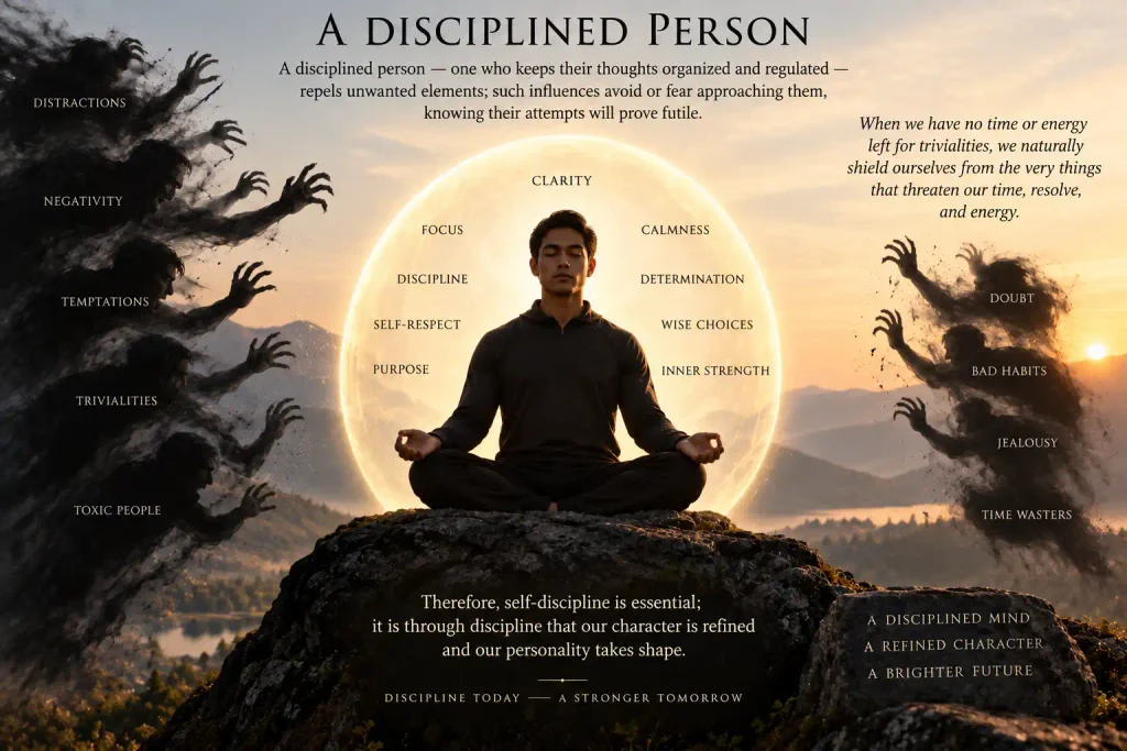 a disciplined person
